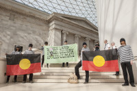 Protest at BP-sponsored Indigenous Australia exhibition